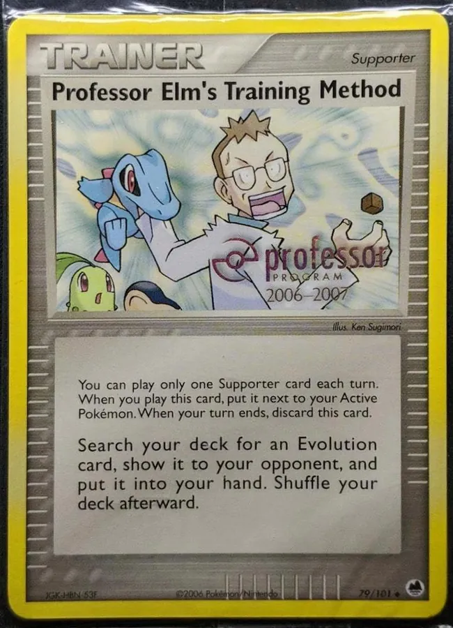 Dragon Frontiers Professor Elm's Training Method [Professor-Program] Pokémon card